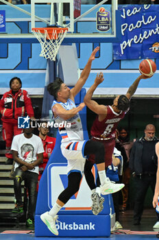 2024-10-05 - Actions of the game and players' images during the match between Nutribullet Treviso and Trapani Shark match at Palaverde - October 5, 2024, during the ITALIAN SERIE A Championship 2024/2025 - NUTRIBULLET TREVISO BASKET VS TRAPANI SHARK - ITALIAN SERIE A - BASKETBALL