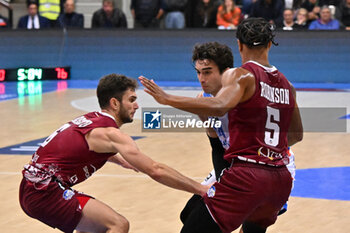 2024-10-05 - Actions of the game and players' images during the match between Nutribullet Treviso and Trapani Shark match at Palaverde - October 5, 2024, during the ITALIAN SERIE A Championship 2024/2025 - NUTRIBULLET TREVISO BASKET VS TRAPANI SHARK - ITALIAN SERIE A - BASKETBALL