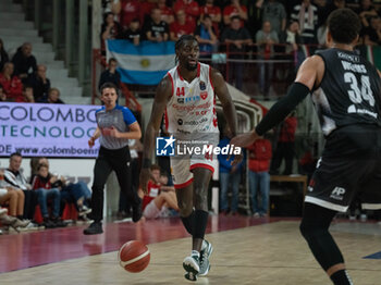 2024-10-06 - 44 Gabe Brown Openjobmetis Varese during the LBA Italy Championship match between Openjobmetis Varese vs Bertram Derthona Tortona , in Varese, Italy, on October 5, 2024 - OPENJOBMETIS VARESE VS BERTRAM DERTHONA TORTONA - ITALIAN SERIE A - BASKETBALL