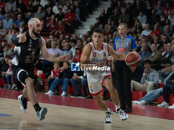 2024-10-06 - 13 Matteo Librizzi Openjobmetis Varese and 02 Tommy Kuhse Bertram Derthona Tortona during the LBA Italy Championship match between Openjobmetis Varese vs Bertram Derthona Tortona , in Varese, Italy, on October 5, 2024 - OPENJOBMETIS VARESE VS BERTRAM DERTHONA TORTONA - ITALIAN SERIE A - BASKETBALL