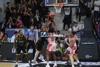 2024-10-13 - Michael Forrest (Estra Pistoia) - VANOLI BASKET CREMONA VS ESTRA PISTOIA - ITALIAN SERIE A - BASKETBALL