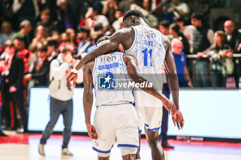 2024-10-12 - Mouhamed Faye and Jaylen Barford (Unahotels Reggio Emilia) - UNAHOTELS REGGIO EMILIA VS NUTRIBULLET TREVISO BASKET - ITALIAN SERIE A - BASKETBALL