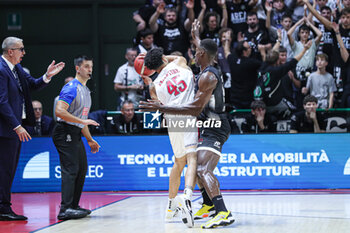 2024-10-12 - #45 Valentine Denzel (Pallacanestro Trieste) and #19 Biligha Paul Stephan (Bertram Derthona Basket Tortona) - BERTRAM DERTHONA TORTONA VS PALLACANESTRO TRIESTE - ITALIAN SERIE A - BASKETBALL