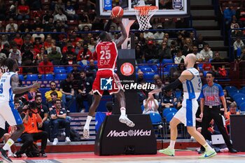 2024-10-13 - Ousmane Diop (EA7 Emporio Armani Olimpia Milano) - EA7 EMPORIO ARMANI MILANO VS GERMANI BRESCIA - ITALIAN SERIE A - BASKETBALL