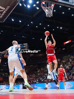 2024-10-13 - Nenad Dimitrijvevic (EA7 Emporio Armani Olimpia Milano) - EA7 EMPORIO ARMANI MILANO VS GERMANI BRESCIA - ITALIAN SERIE A - BASKETBALL