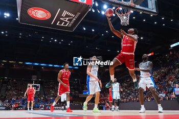 2024-10-13 - Zack LeDay (EA7 Emporio Armani Olimpia Milano) - EA7 EMPORIO ARMANI MILANO VS GERMANI BRESCIA - ITALIAN SERIE A - BASKETBALL