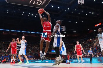 2024-10-13 - Armoni Brooks (EA7 Emporio Armani Olimpia Milano) - EA7 EMPORIO ARMANI MILANO VS GERMANI BRESCIA - ITALIAN SERIE A - BASKETBALL