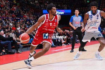 2024-10-13 - Armoni Brooks (EA7 Emporio Armani Olimpia Milano) & Demetre Rivers (Germani Brescia) - EA7 EMPORIO ARMANI MILANO VS GERMANI BRESCIA - ITALIAN SERIE A - BASKETBALL