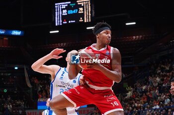 2024-10-13 - Zack LeDay (EA7 Emporio Armani Olimpia Milano) - EA7 EMPORIO ARMANI MILANO VS GERMANI BRESCIA - ITALIAN SERIE A - BASKETBALL