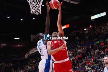 2024-10-13 - Shavon Shields (EA7 Emporio Armani Olimpia Milano) & Maurice Daly Ndour (Germani Brescia) - EA7 EMPORIO ARMANI MILANO VS GERMANI BRESCIA - ITALIAN SERIE A - BASKETBALL