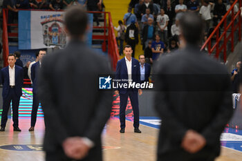 2024-10-19 - Igor Milicic coach of Napolibasket before the game between Napolibasket and Vanoli Basket Cremona - NAPOLIBASKET VS VANOLI BASKET CREMONA - ITALIAN SERIE A - BASKETBALL