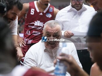 2024-10-19 - Head Coach Jasmin Repesa Trapani Shark during the LBA Italy Championship match between Openjobmetis Varese vs Trapani Shark, in Varese, Italy, on October 19, 2024 - OPENJOBMETIS VARESE VS TRAPANI SHARK - ITALIAN SERIE A - BASKETBALL