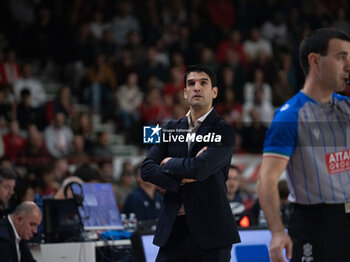 2024-10-19 - Head Coach Herman Mandole Openjobmetis Varese during the LBA Italy Championship match between Openjobmetis Varese vs Trapani Shark, in Varese, Italy, on October 19, 2024 - OPENJOBMETIS VARESE VS TRAPANI SHARK - ITALIAN SERIE A - BASKETBALL