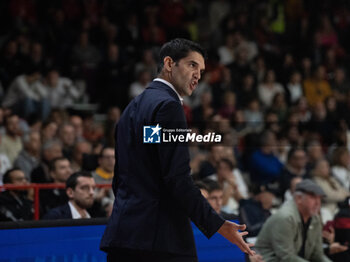 2024-10-19 - Head Coach Herman Mandole Openjobmetis Varese during the LBA Italy Championship match between Openjobmetis Varese vs Trapani Shark, in Varese, Italy, on October 19, 2024 - OPENJOBMETIS VARESE VS TRAPANI SHARK - ITALIAN SERIE A - BASKETBALL