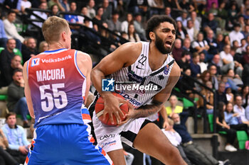 2024-10-20 - Actions of the game and players' images during the match between Nutribullet Treviso and Dolomiti Energia Trentino match at Palaverde - October 20, 2024, during the ITALIAN SERIE A Championship 2024/2025 - NUTRIBULLET TREVISO BASKET VS DOLOMITI ENERGIA TRENTINO - ITALIAN SERIE A - BASKETBALL