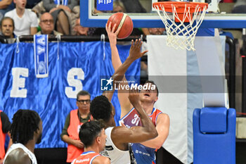 2024-10-20 - Actions of the game and players' images during the match between Nutribullet Treviso and Dolomiti Energia Trentino match at Palaverde - October 20, 2024, during the ITALIAN SERIE A Championship 2024/2025 - NUTRIBULLET TREVISO BASKET VS DOLOMITI ENERGIA TRENTINO - ITALIAN SERIE A - BASKETBALL