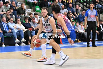 2024-10-20 - Actions of the game and players' images during the match between Nutribullet Treviso and Dolomiti Energia Trentino match at Palaverde - October 20, 2024, during the ITALIAN SERIE A Championship 2024/2025 - NUTRIBULLET TREVISO BASKET VS DOLOMITI ENERGIA TRENTINO - ITALIAN SERIE A - BASKETBALL