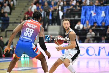 2024-10-20 - Actions of the game and players' images during the match between Nutribullet Treviso and Dolomiti Energia Trentino match at Palaverde - October 20, 2024, during the ITALIAN SERIE A Championship 2024/2025 - NUTRIBULLET TREVISO BASKET VS DOLOMITI ENERGIA TRENTINO - ITALIAN SERIE A - BASKETBALL