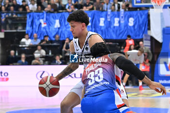 2024-10-20 - Actions of the game and players' images during the match between Nutribullet Treviso and Dolomiti Energia Trentino match at Palaverde - October 20, 2024, during the ITALIAN SERIE A Championship 2024/2025 - NUTRIBULLET TREVISO BASKET VS DOLOMITI ENERGIA TRENTINO - ITALIAN SERIE A - BASKETBALL