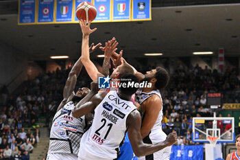 2024-10-20 - Actions of the game and players' images during the match between Nutribullet Treviso and Dolomiti Energia Trentino match at Palaverde - October 20, 2024, during the ITALIAN SERIE A Championship 2024/2025 - NUTRIBULLET TREVISO BASKET VS DOLOMITI ENERGIA TRENTINO - ITALIAN SERIE A - BASKETBALL