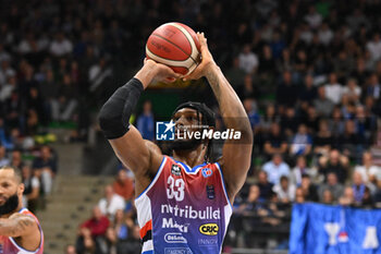 2024-10-20 - Actions of the game and players' images during the match between Nutribullet Treviso and Dolomiti Energia Trentino match at Palaverde - October 20, 2024, during the ITALIAN SERIE A Championship 2024/2025 - NUTRIBULLET TREVISO BASKET VS DOLOMITI ENERGIA TRENTINO - ITALIAN SERIE A - BASKETBALL