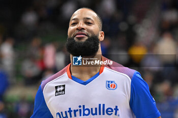 2024-10-20 - Actions of the game and players' images during the match between Nutribullet Treviso and Dolomiti Energia Trentino match at Palaverde - October 20, 2024, during the ITALIAN SERIE A Championship 2024/2025 - NUTRIBULLET TREVISO BASKET VS DOLOMITI ENERGIA TRENTINO - ITALIAN SERIE A - BASKETBALL