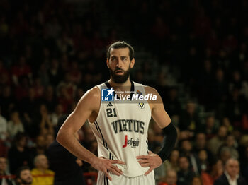 2024-11-10 - 021 Tornik’e Shengelia Virtus Bologna during the LBA Italy Championship match between Openjobmetis Varese vs Virtus Bologna, in Varese, Italy, on November 10, 2024 - OPENJOBMETIS VARESE VS VIRTUS SEGAFREDO BOLOGNA - ITALIAN SERIE A - BASKETBALL