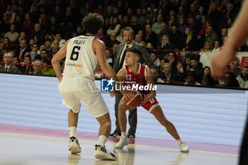 2024-11-10 - 13 Matteo Librizzi Openjobmetis Varese during the LBA Italy Championship match between Openjobmetis Varese vs Virtus Bologna, in Varese, Italy, on November 10, 2024 - OPENJOBMETIS VARESE VS VIRTUS SEGAFREDO BOLOGNA - ITALIAN SERIE A - BASKETBALL