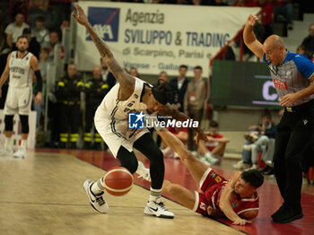 2024-11-10 - 13 Matteo Librizzi Openjobmetis Varese and 08 Will Clyburn Virtus Bologna during the LBA Italy Championship match between Openjobmetis Varese vs Virtus Bologna, in Varese, Italy, on November 10, 2024 - OPENJOBMETIS VARESE VS VIRTUS SEGAFREDO BOLOGNA - ITALIAN SERIE A - BASKETBALL