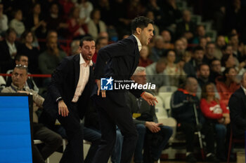 2024-11-10 - Head Coach Herman Mandole Openjobmetis Varese during the LBA Italy Championship match between Openjobmetis Varese vs Virtus Bologna, in Varese, Italy, on November 10, 2024 - OPENJOBMETIS VARESE VS VIRTUS SEGAFREDO BOLOGNA - ITALIAN SERIE A - BASKETBALL