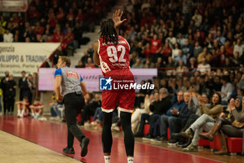 2024-11-10 - 92 Jaron Johnson Openjobmetis Varese during the LBA Italy Championship match between Openjobmetis Varese vs Virtus Bologna, in Varese, Italy, on November 10, 2024 - OPENJOBMETIS VARESE VS VIRTUS SEGAFREDO BOLOGNA - ITALIAN SERIE A - BASKETBALL