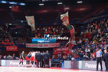 2024-11-10 - Supporters of EA7 Emporio Armani Olimpia Milano - EA7 EMPORIO ARMANI MILANO VS UMANA REYER VENEZIA - ITALIAN SERIE A - BASKETBALL