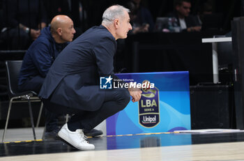 2024-11-17 - Nenad Markovic, head coach of Dinamo Sassari during the LBA italian A1 series basketball championship match between Segafredo Virtus Bologna and Banco di Sardegna Dinamo Sassari at Unipol Arena, Casalecchio (Bologna), Italy, November 17, 2024 - Photo: Michele Nucci - VIRTUS SEGAFREDO BOLOGNA VS BANCO DI SARDEGNA SASSARI - ITALIAN SERIE A - BASKETBALL