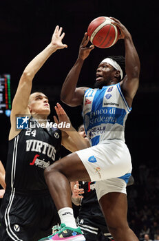 2024-11-17 - Brian Fobbs (Sassari) (R) in action thwarted by Andrejs Grazulis (Virtus Bologna) during the LBA italian A1 series basketball championship match between Segafredo Virtus Bologna and Banco di Sardegna Dinamo Sassari at Unipol Arena, Casalecchio (Bologna), Italy, November 17, 2024 - Photo: Michele Nucci - VIRTUS SEGAFREDO BOLOGNA VS BANCO DI SARDEGNA SASSARI - ITALIAN SERIE A - BASKETBALL