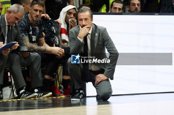 2024-11-17 - Luca Banchi, head coach of Virtus Bologna during the LBA italian A1 series basketball championship match between Segafredo Virtus Bologna and Banco di Sardegna Dinamo Sassari at Unipol Arena, Casalecchio (Bologna), Italy, November 17, 2024 - Photo: Michele Nucci - VIRTUS SEGAFREDO BOLOGNA VS BANCO DI SARDEGNA SASSARI - ITALIAN SERIE A - BASKETBALL