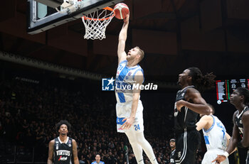 2024-11-17 - Michal Sokolowski (Sassari) during the LBA italian A1 series basketball championship match between Segafredo Virtus Bologna and Banco di Sardegna Dinamo Sassari at Unipol Arena, Casalecchio (Bologna), Italy, November 17, 2024 - Photo: Michele Nucci - VIRTUS SEGAFREDO BOLOGNA VS BANCO DI SARDEGNA SASSARI - ITALIAN SERIE A - BASKETBALL