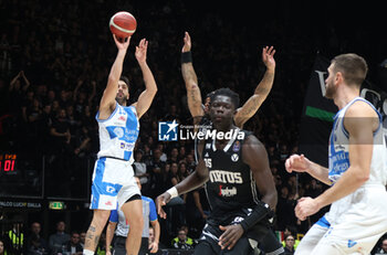 2024-11-17 - Matteo Tambone (Sassari) during the LBA italian A1 series basketball championship match between Segafredo Virtus Bologna and Banco di Sardegna Dinamo Sassari at Unipol Arena, Casalecchio (Bologna), Italy, November 17, 2024 - Photo: Michele Nucci - VIRTUS SEGAFREDO BOLOGNA VS BANCO DI SARDEGNA SASSARI - ITALIAN SERIE A - BASKETBALL