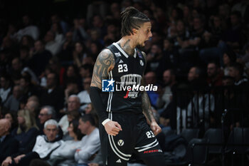 2024-11-17 - Daniel Hackett (Virtus Bologna) during the LBA italian A1 series basketball championship match between Segafredo Virtus Bologna and Banco di Sardegna Dinamo Sassari at Unipol Arena, Casalecchio (Bologna), Italy, November 17, 2024 - Photo: Michele Nucci - VIRTUS SEGAFREDO BOLOGNA VS BANCO DI SARDEGNA SASSARI - ITALIAN SERIE A - BASKETBALL