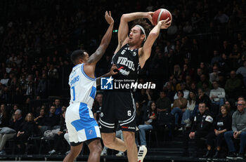 2024-11-17 - Alessandro Pajola (Virtus Bologna) during the LBA italian A1 series basketball championship match between Segafredo Virtus Bologna and Banco di Sardegna Dinamo Sassari at Unipol Arena, Casalecchio (Bologna), Italy, November 17, 2024 - Photo: Michele Nucci - VIRTUS SEGAFREDO BOLOGNA VS BANCO DI SARDEGNA SASSARI - ITALIAN SERIE A - BASKETBALL