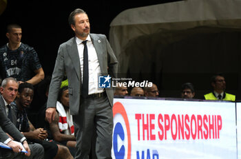 2024-11-17 - Luca Banchi, head coach of Virtus Bologna during the LBA italian A1 series basketball championship match between Segafredo Virtus Bologna and Banco di Sardegna Dinamo Sassari at Unipol Arena, Casalecchio (Bologna), Italy, November 17, 2024 - Photo: Michele Nucci - VIRTUS SEGAFREDO BOLOGNA VS BANCO DI SARDEGNA SASSARI - ITALIAN SERIE A - BASKETBALL