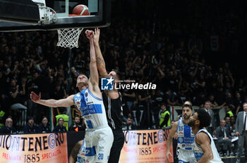 2024-11-17 - Eimantas Bendzius (Sassari) during the LBA italian A1 series basketball championship match between Segafredo Virtus Bologna and Banco di Sardegna Dinamo Sassari at Unipol Arena, Casalecchio (Bologna), Italy, November 17, 2024 - Photo: Michele Nucci - VIRTUS SEGAFREDO BOLOGNA VS BANCO DI SARDEGNA SASSARI - ITALIAN SERIE A - BASKETBALL