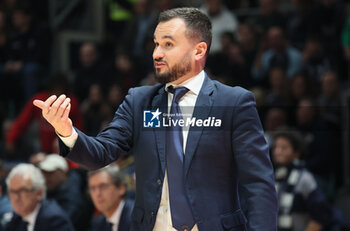2024-01-06 - Adriano Vertemati (head coach of Apu Udine) during the italian basketball LBN A2 series championship match Fortitudo Flats Services Bologna Vs Apu Old Wild West Udine - Bologna, Italy, January 06, 2024 at Paladozza sports hall - Photo: Michele Nucci - FORTITUDO BOLOGNA VS UDINE - ITALIAN SERIE A2 - BASKETBALL