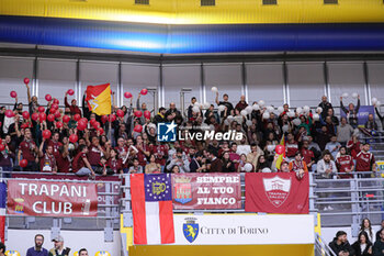 2024-01-19 - Supporters Trapani Shark - REALE MUTUA BASKET TORINO VS TRAPANI SHARK - ITALIAN SERIE A2 - BASKETBALL