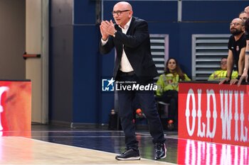 2024-02-15 - Luca Dalmonte, head coach HDL Nardo Basket - WEGREENIT URANIA MILANO VS HDL NARDò BASKET - ITALIAN SERIE A2 - BASKETBALL