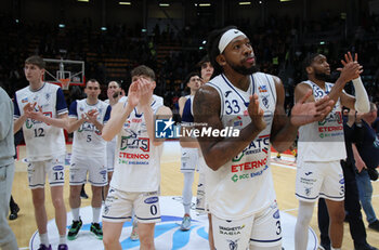 2024-03-10 - disappointment of Fortitudo team at the end of the italian basketball LBN A2 series championship match Fortitudo Flats Services Bologna Vs HDL Real Sebastiani Rieti lost 76-70 - Bologna, Italy, March 10, 2024 at Paladozza sports hall - Photo: Michele Nucci - FORTITUDO BOLOGNA VS REAL SEBASTIANI RIETI - ITALIAN SERIE A2 - BASKETBALL