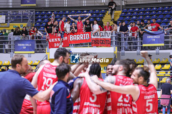 2024-04-08 - Riviera Banca Basket Rimini players adn supporters - REALE MUTUA BASKET TORINO VS RIVIERABANCA BASKET RIMINI - ITALIAN SERIE A2 - BASKETBALL