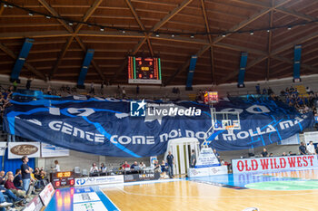 05/05/2024 - Fans of Cantu during playoff the italian basketball LBN A2 championship match Acqua S. Bernardo Cantu vs UEB Gesteco Cividale at PalaFitLineDesio, Desio, Italy on Maj 5, 2024 - PALLACANESTRO CANTù VS GESTECO CIVIDALE - SERIE A2 - BASKET