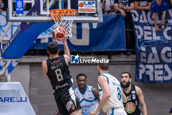 2024-05-21 - Arletti Gianmarco (APU Udine) during semifinal playoffs game2 of the italian A2 basketball championship between Acqua S. Bernardo Cantu vs Apu Old Wild West Udine at PalaFitLineDesio, Desio, Italy on Maj 21, 2024 - ACQUA S.BERNARDO CANTU VS APU OLD WILD WEST UDINE - ITALIAN SERIE A2 - BASKETBALL