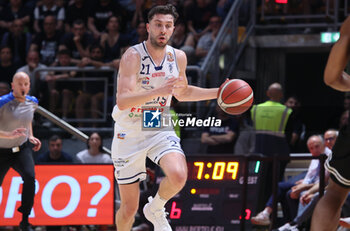 2024-06-09 - Matteo Fantinelli (Fortitudo) Matteo Fantinelli (Fortitudo) during the italian basketball “Old Wild West” Lnp championship game 4 of the playoff finals between Fortitudo Flats Services Bologna and Trapani Shark - Bologna, Italy, June 09, 2024 at Paladozza sports hall - Photo: Michele Nucci - GAME 4 - FORTITUDO BOLOGNA VS TRAPANI - ITALIAN SERIE A2 - BASKETBALL