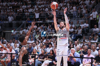 2024-06-09 - Alessandro Panni (Fortitudo) during the italian basketball “Old Wild West” Lnp championship game 4 of the playoff finals between Fortitudo Flats Services Bologna and Trapani Shark - Bologna, Italy, June 09, 2024 at Paladozza sports hall - Photo: Michele Nucci - GAME 4 - FORTITUDO BOLOGNA VS TRAPANI - ITALIAN SERIE A2 - BASKETBALL